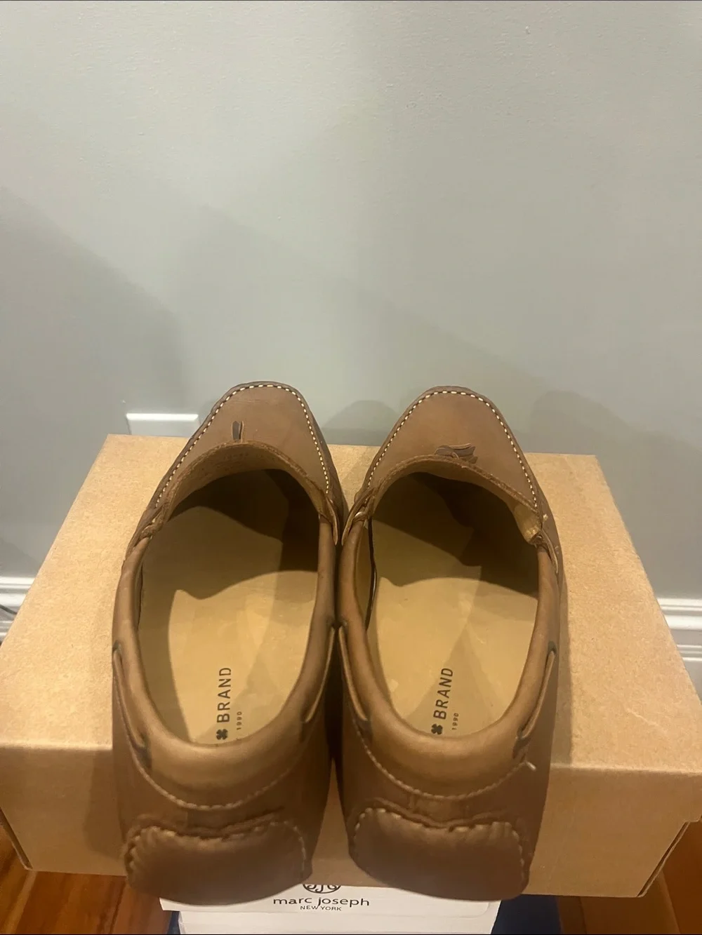 Lucky Brand Tan Leather Tassel Slip-On Loafers